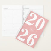 Fett 2026 Logo Weißer Pfirsichrosa Planner Planer (Anzeige)