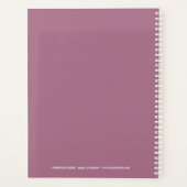 Fett 2026 Logo Weißer Rosa-Planner Planer (Rückseite)