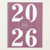 Fett 2026 Logo Weißer Rosa-Planner Planer (Vorderseite)