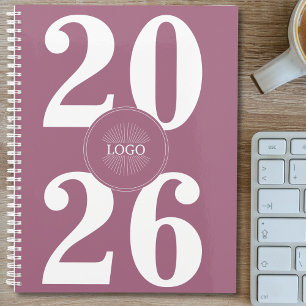 Fett 2026 Logo Weißer Rosa-Planner Planer