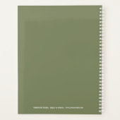Fett 2026 Logo White Sage Green Planner Planer (Rückseite)