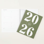 Fett 2026 Logo White Sage Green Planner Planer (Anzeige)