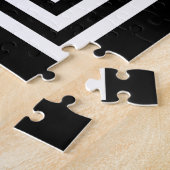 Fett 3-Rahmen-Monogramm | Schwarz/Weiß Puzzle (Seite)
