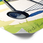 Fett 4. Juli GRILLEN Celebration Poster (Ecke)