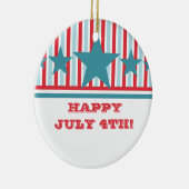 Fett 4. Juli US Flagge Ornament (Rechts)