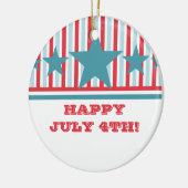 Fett 4. Juli US Flagge Ornament (Links)
