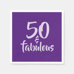 Fett 50 und Fabulous 50. Geburtstagsparty Paper Serviette