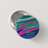 Fett 90er Party Button (Vorne & Hinten)