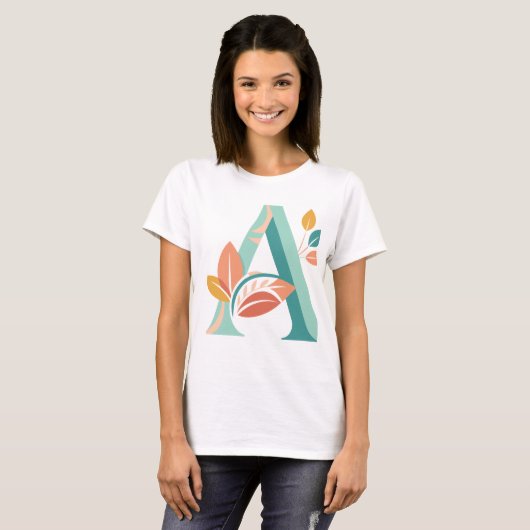 Fett "A" Design T - Shirt - Erstellen Sie eine Anw (Vorne ganz)