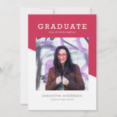 Fett-Abschluss-Einladung Einladung (Vorderseite)