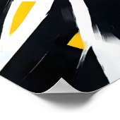 Fett Abstrakt - atemberaubender schwarzer Hintergr Poster (Ecke)