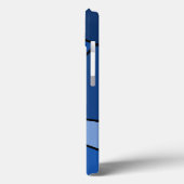 Fett Abstrakt Blue Geometric Case-Mate iPhone Hülle (Rückseite / Links)