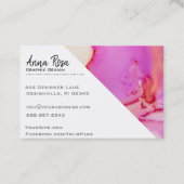 *~* Fett - Abstrakte Bio Marmorfarbe Visitenkarte (Rückseite)