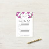 Fett Abstrakte Erdbeeren Post-it Klebezettel (Auf Schreibtisch)