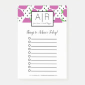 Fett Abstrakte Erdbeeren Post-it Klebezettel (Vorderseite)