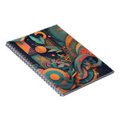 Fett Abstrakte Grafik - dynamische geometrische Fo Notizblock (Rechte Seite)