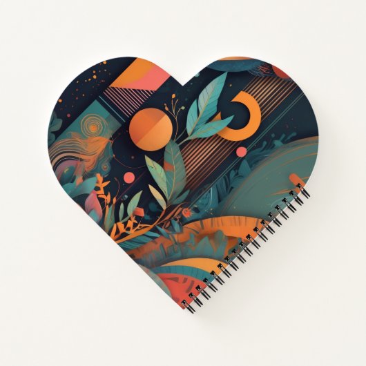 Fett Abstrakte Grafik - dynamische geometrische Fo Notizblock (Rückseite)