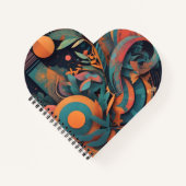 Fett Abstrakte Grafik - dynamische geometrische Fo Notizblock (Vorderseite)