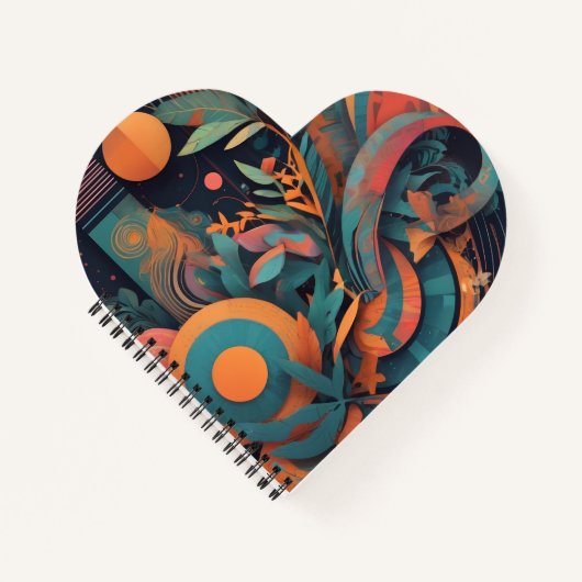 Fett Abstrakte Grafik - dynamische geometrische Fo Notizblock (Vorderseite)