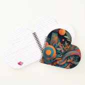 Fett Abstrakte Grafik - dynamische geometrische Fo Notizblock (Innenseite)