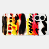 Fett Abstrakte, schwarz-gelbe Färbungen Case-Mate iPhone Hülle (Rückseite (Horizontal))