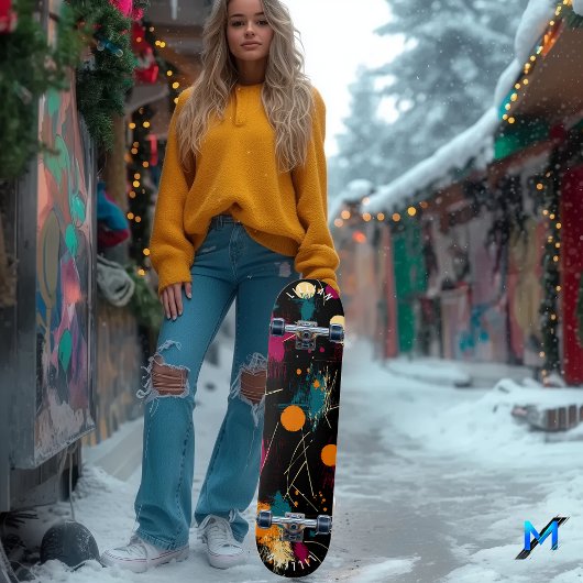 Fett Abstrakter Expressionismus Skate Deck Skateboard