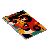 Fett Abstraktes FrauenNotebook Notizblock (Rechte Seite)