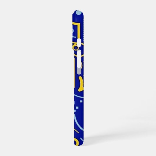 Fett Abstraktes geometrisches Muster - Gehäuse iPhone 16 Hülle (Linke Seite)