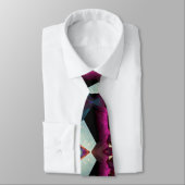 Fett Abstraktes geometrisches Muster in Pink Krawatte (Gebunden)