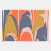 Fett Abstraktes Marmorbild Grafikdesign Geschenkpapier Set (Vorderseite)