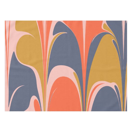 Fett Abstraktes Marmorbild Grafische Designmalerei Tischdecke (Vorderseite (Horizontal))