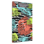 Fett Abstraktes Tiermuster Klemmbrett (Rechts)