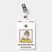 Fett-Abzeichen "BESCHÄFTIGUNG" Ausweis (Back with Clip)