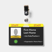 Fett-Abzeichen "PERSONAL" Ausweis (Front with Clip)