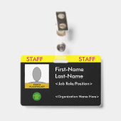 Fett-Abzeichen "PERSONAL" Ausweis (Back with Clip)