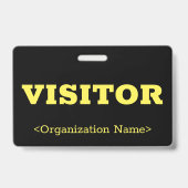 Fett-Abzeichen "VISITOR" Ausweis (Rückseite)
