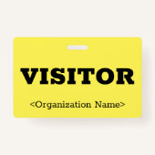 Fett-Abzeichen "VISITOR" Ausweis (Vorderseite)