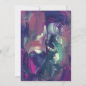 Fett-Acrylmalerei Save the Date Einladung (Rückseite)