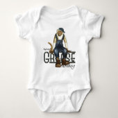 Fett-Affe-Mechaniker-Baby-T-Shirts Baby Strampler (Vorderseite)