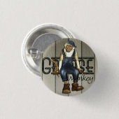 Fett-Affe-Mechaniker Button-Zurück Abzeichen Button (Vorne & Hinten)