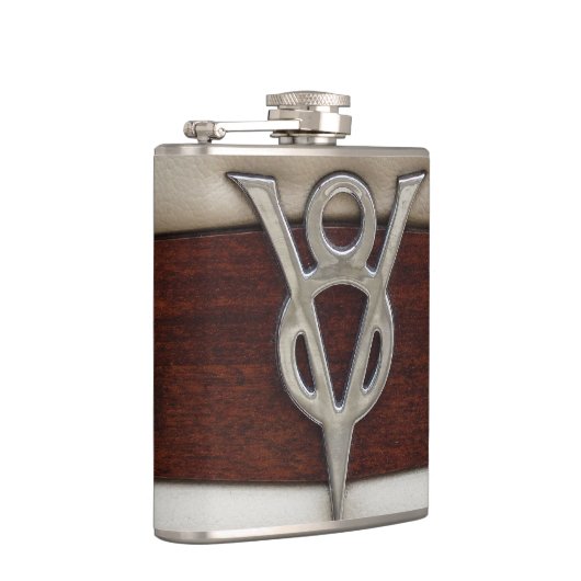 Fett-Affev8-Motor-Emblem Flachmann (Rechts)