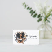 Fett Afro Glam Crafting Business Branding Visitenkarte (Stehend Vorderseite)
