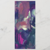 Fett-Akryllische Malmenükarte Menükarte (Rückseite)