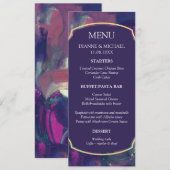 Fett-Akryllische Malmenükarte Menükarte (Vorne/Hinten)