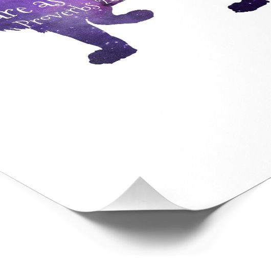 Fett als Löwe - Bibelverse Fotodruck (Ecke)