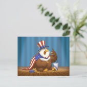 Fett American Eagle Postcard Postkarte (Stehend Vorderseite)