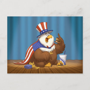 Fett American Eagle Postcard Postkarte