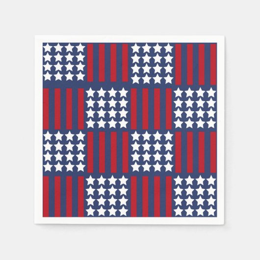 Fett American Spirit Stars & Stripes Celebration Serviette (Vorderseite)