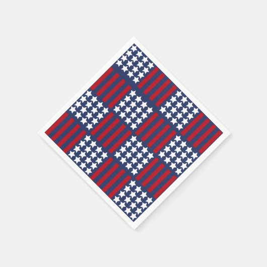 Fett American Spirit Stars & Stripes Celebration Serviette (Ecke)