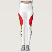 Fett-Anweisung japanische Flagge Leggings (Vorderseite)